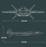 R33025 J-20 THE CHENGDU JET FIGHTER 1911PCS - Image 2