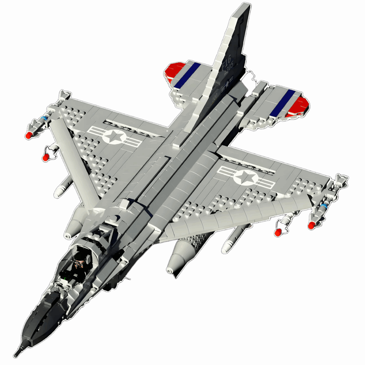 R33027 F-16 THE FIGHTER JET 1427PCS - Image 1
