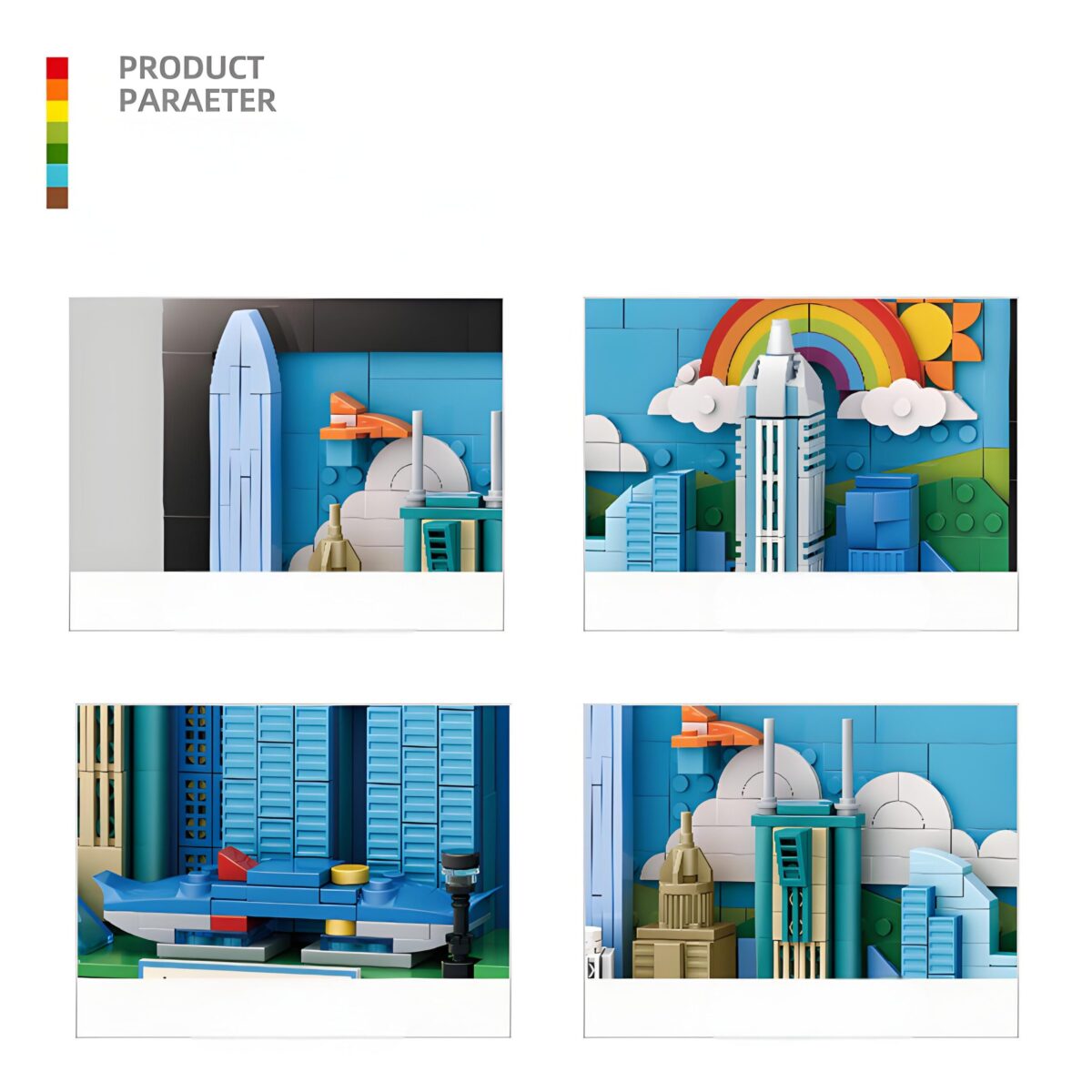 WG4923 Minibricks ShenZhen PostCard 645PCS - Image 2