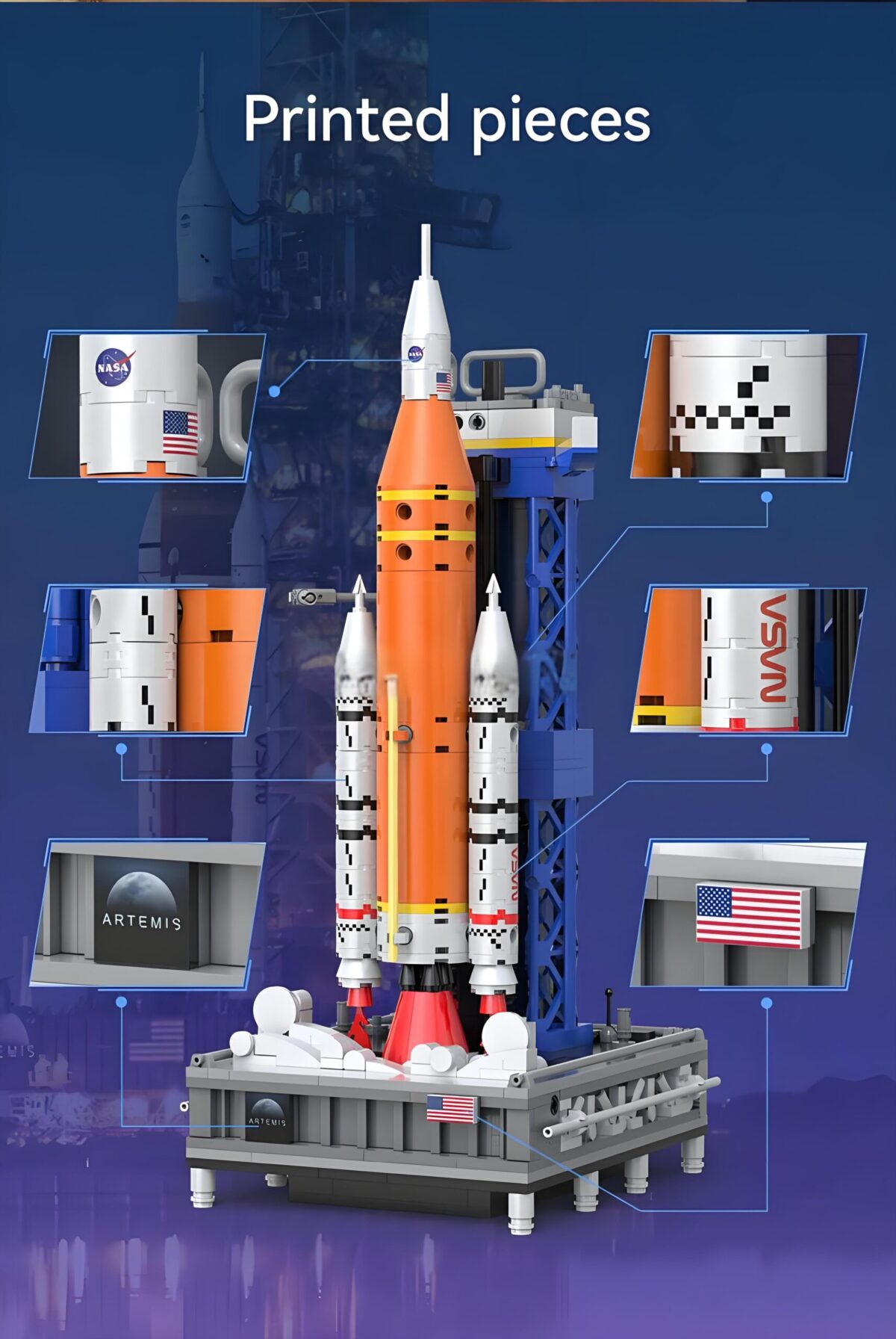 CADA C56049 The NASA SLS Artemis Rocket  659PCS - Image 4