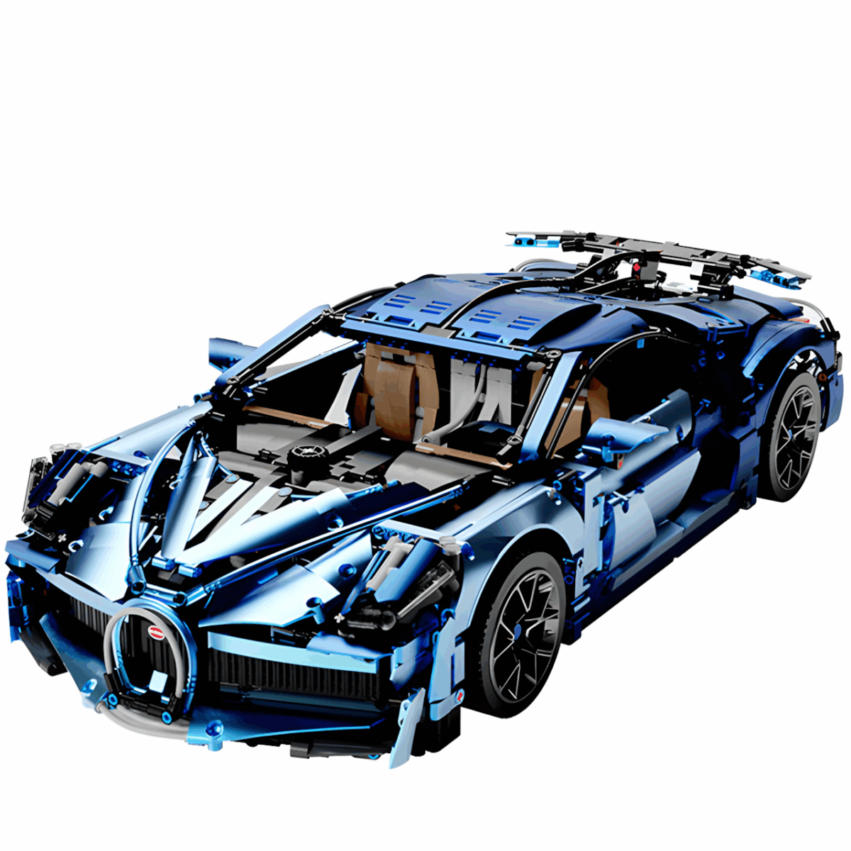 T5004 1:8 The Sport Car In Chrome 3728PCS - Image 1