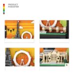 WG4925 Minibricks Paris PostCard 598PCS - Image 2