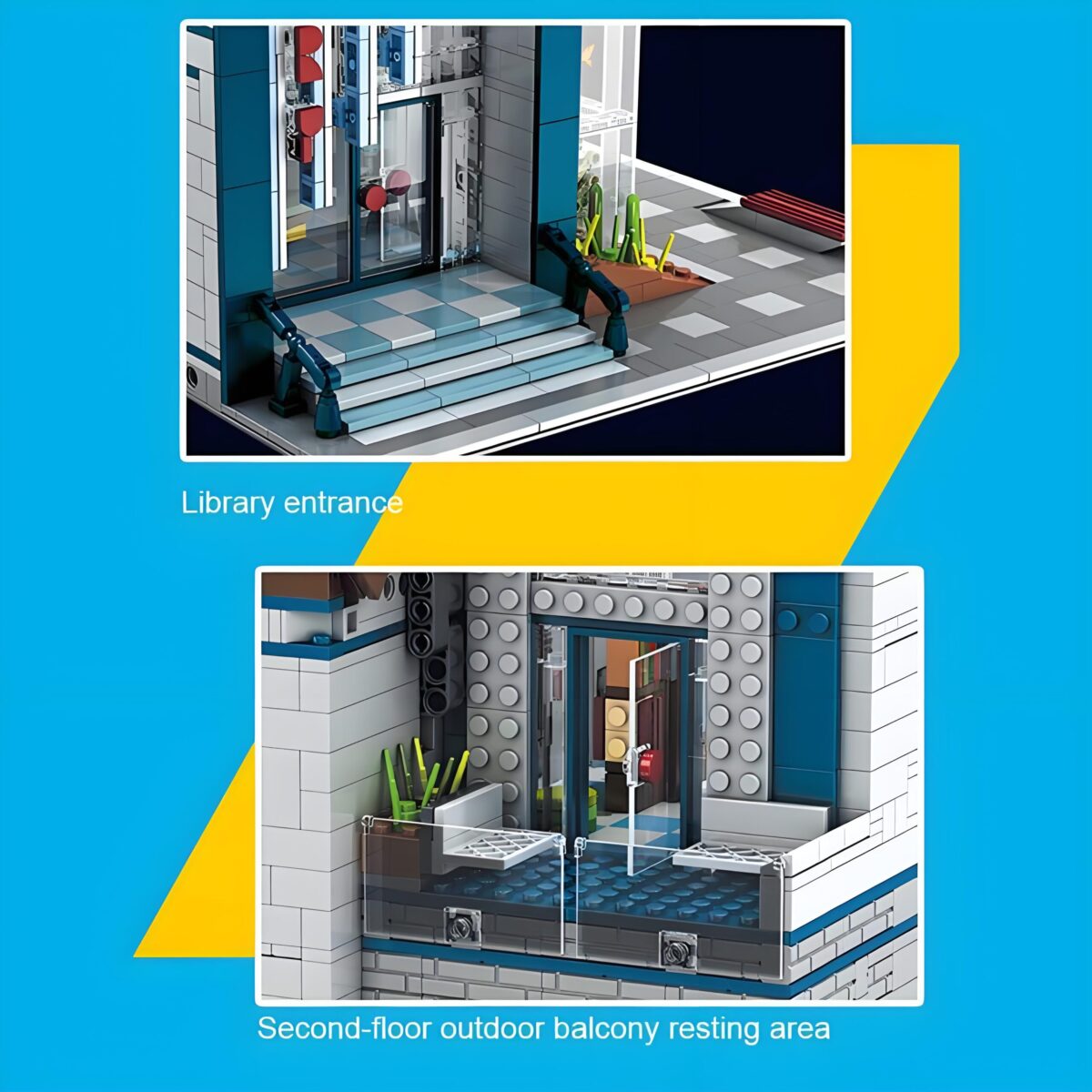 MK16022 The Modern Library With LED 2788PCS - Image 2