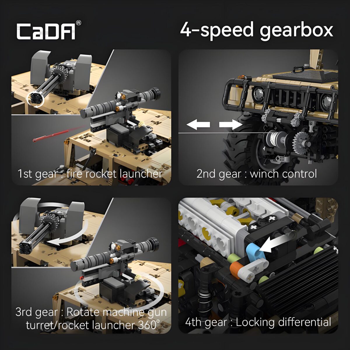 C61036 1:8 The Humvee 3935PCS - Image 3
