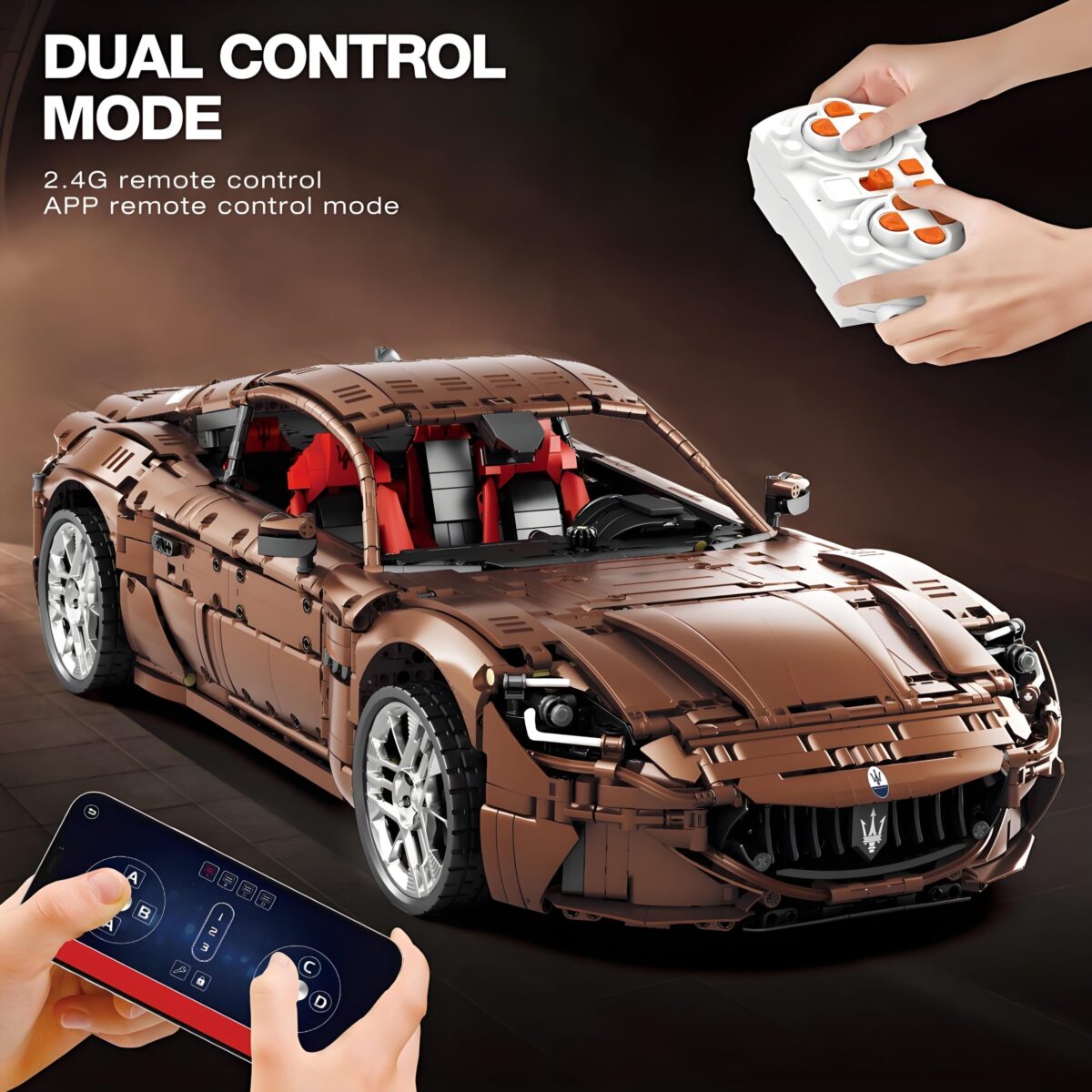 R11009 1:8 The Motorized Maserati From Italy 5480PCS - Image 3