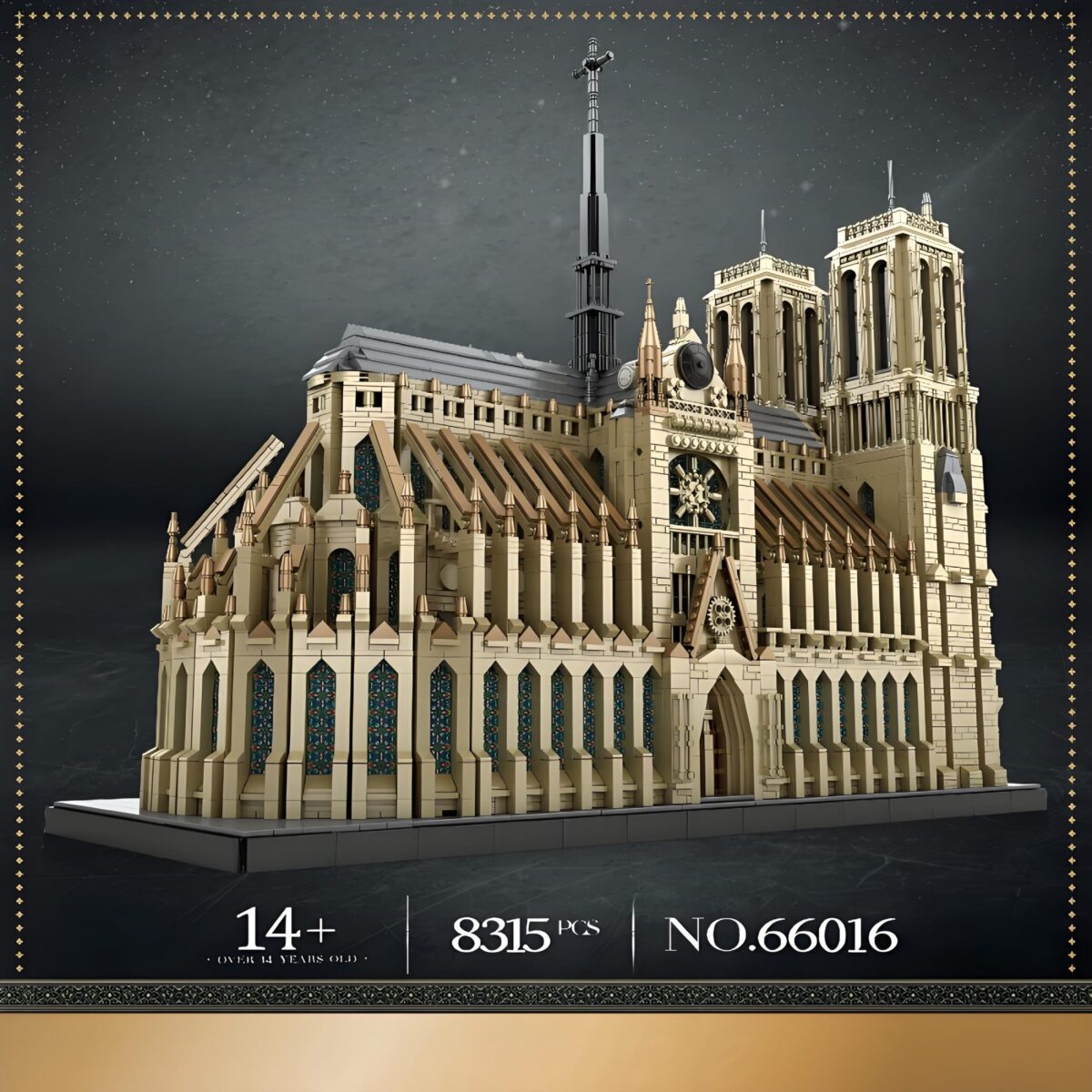 R66016 The Notre-dame De Paris Cathedral 8868PCS - Image 4