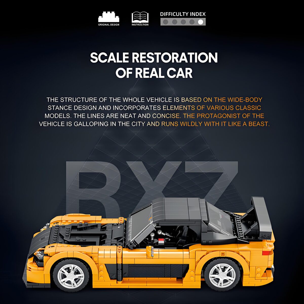 R11029 1:12 The RX-7 From Japan 1482PCS - Image 4