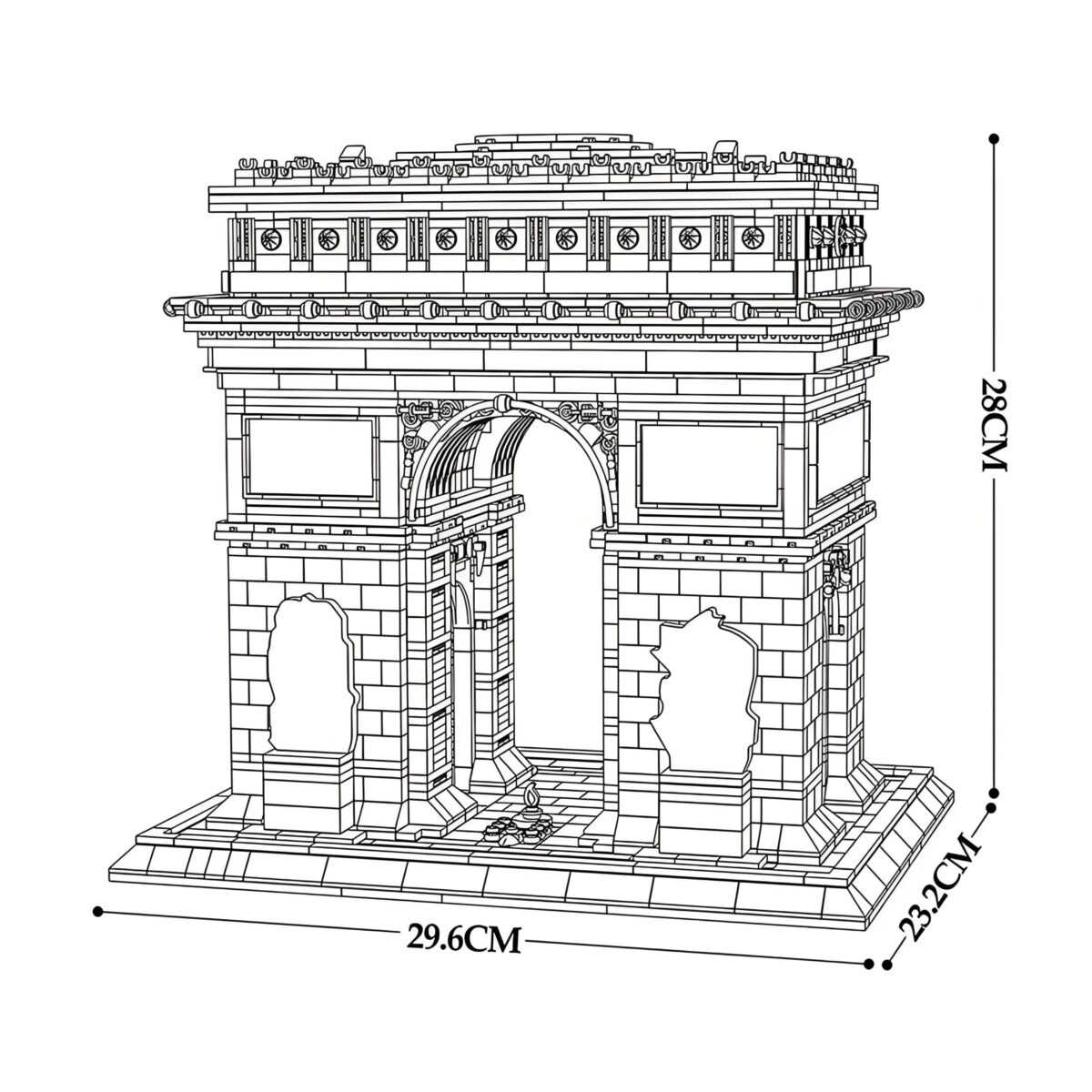 R66024 L'Arc de Triomphe 3718PCS - Image 6