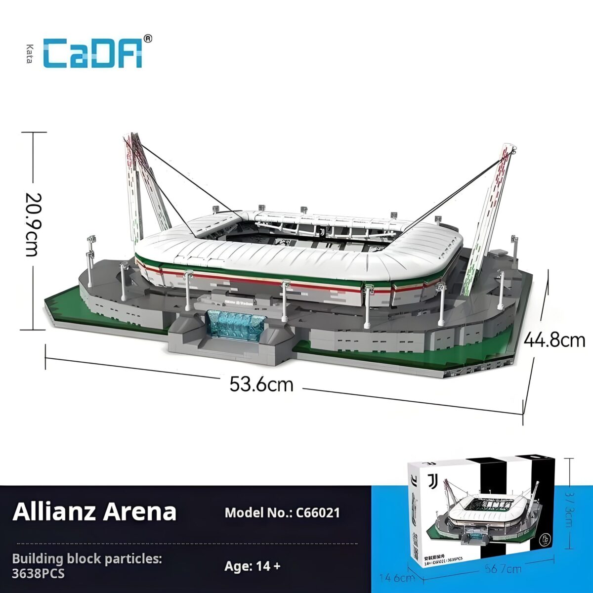C66021 Juventus Turin Allianz Arena Stadium 3638PCS - Image 8