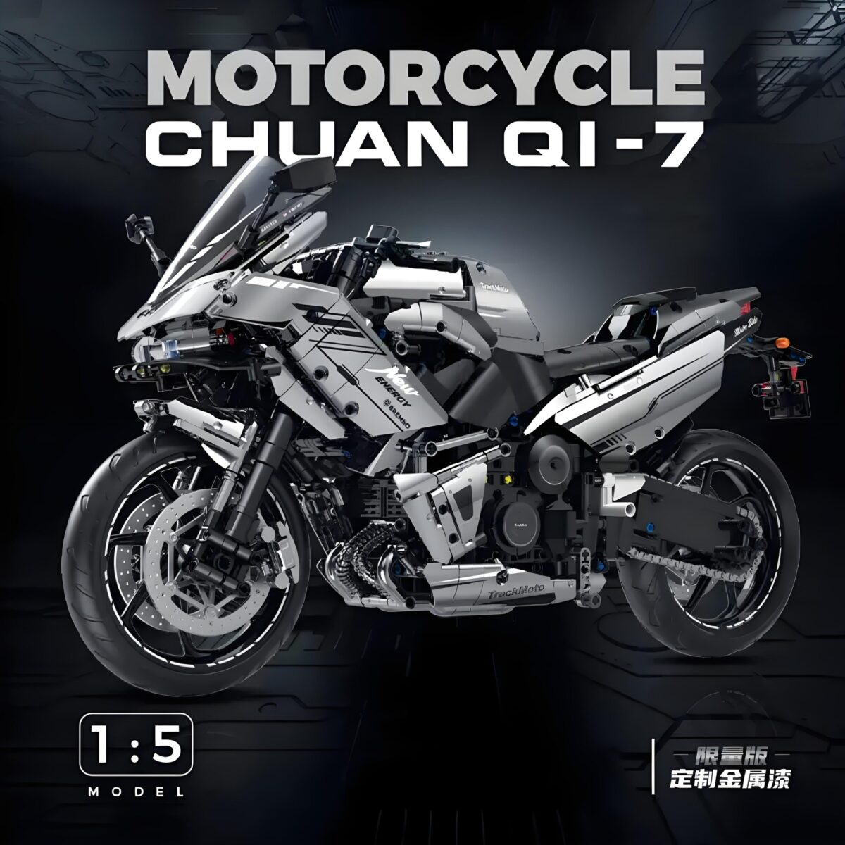 GL60525 1:5 The Motorbike Kawasaaqee 2156PCS - Image 6