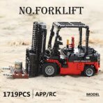 MK13106 The Motorized Red Forklift 1719PCS - Image 4