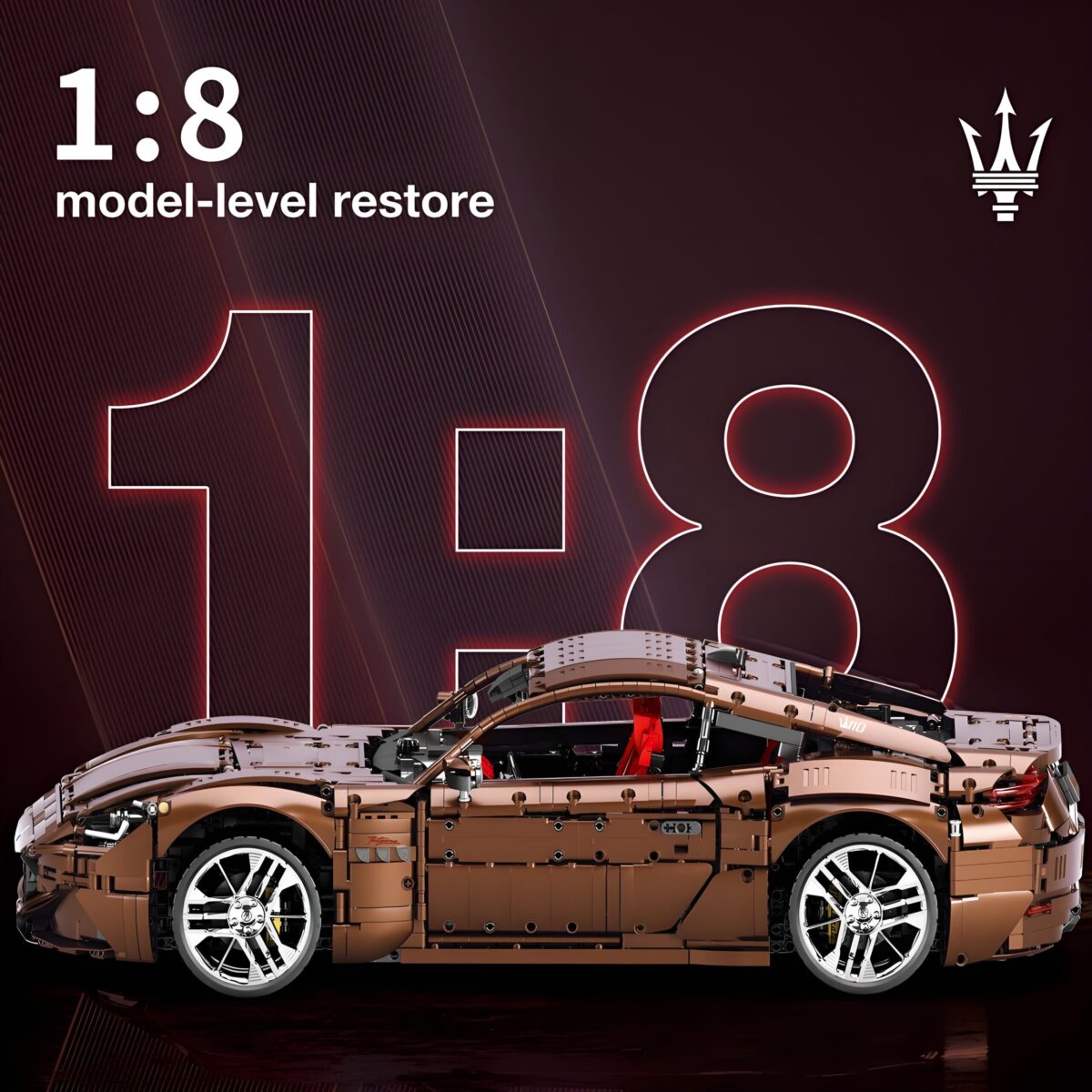 R11009 1:8 The Motorized Maserati From Italy 5480PCS - Image 2