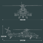 R33033 CAICZ-10 THE ATTACK HELICOPTER 1366PCS - Image 2