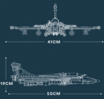 R33035 THE RAFALE JET FIGHTER 2099PCS - Image 2