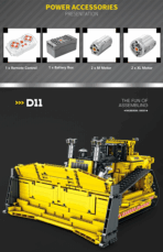R22001 The Motorized D11 Bulldozer 1988PCS - Image 5