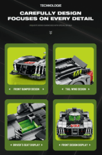 R11031 1:12 The 9X8 Super Car 1338PCS - Image 6