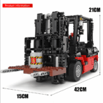MK13106 The Motorized Red Forklift 1719PCS - Image 2