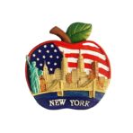 Resin-Made New York(Apple Shaped) Fridge Decoration With Magnet