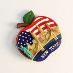 Resin-Made New York(Apple Shaped) Fridge Decoration With Magnet - Image 2