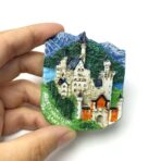 Resin-Made Neuschwanstein Castle Fridge Decoration With Magnet - Image 2