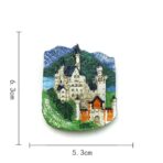 Resin-Made Neuschwanstein Castle Fridge Decoration With Magnet - Image 3
