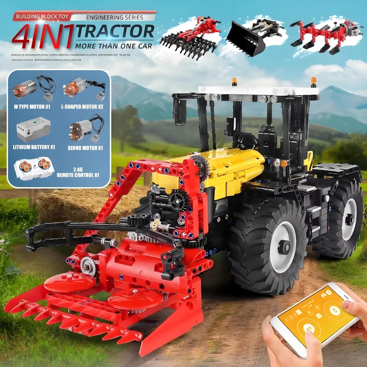 Mould King MK17019 The Tractor Fastrac 4000er series  2596PCS - Image 2