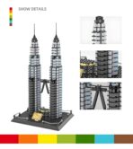 WG5213 The Kuala Lumpur Petronas Towers Minibrick 1160PCS - Image 3