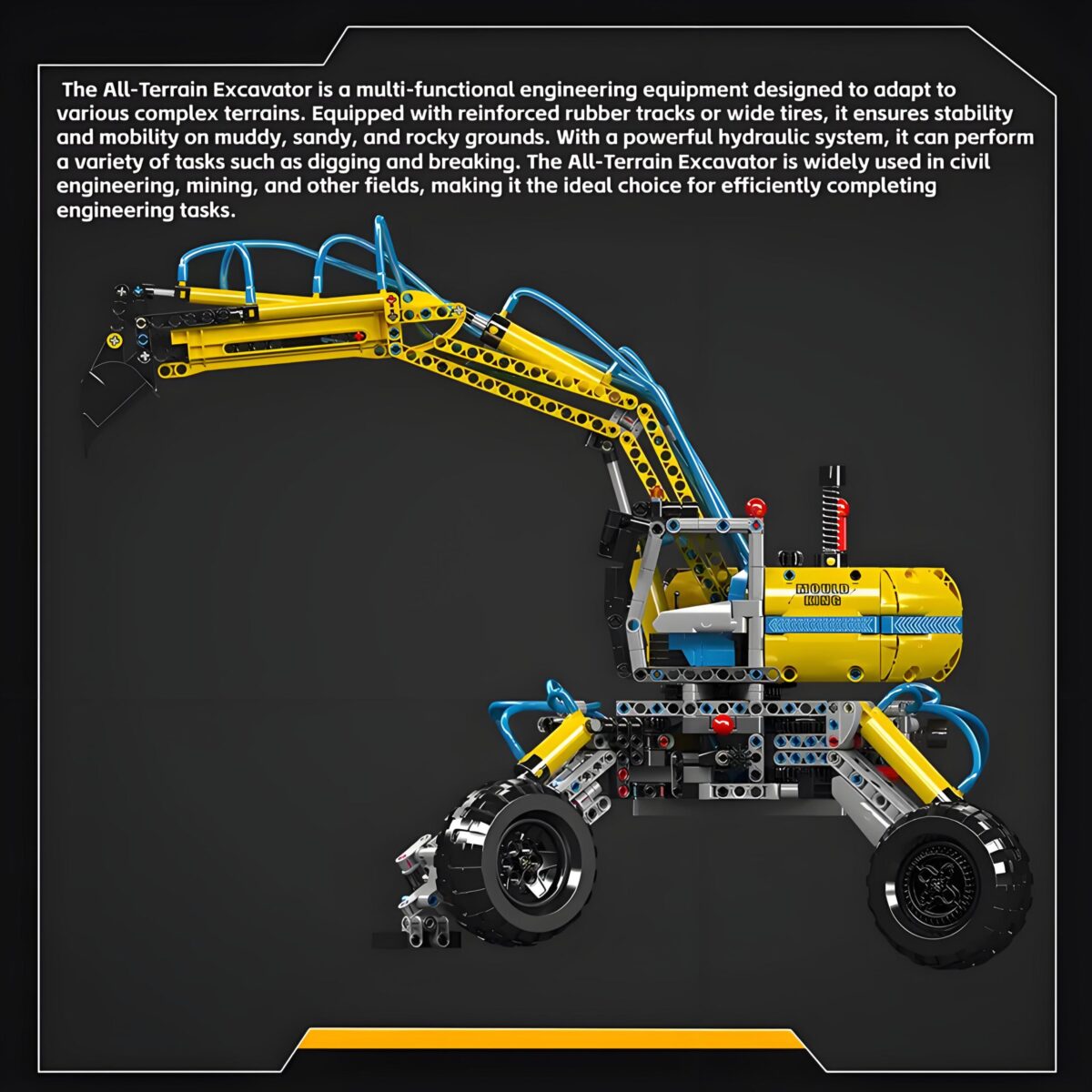 MK17060 The Pneumatic All-Terrain Excavator  1392PCS - Image 4