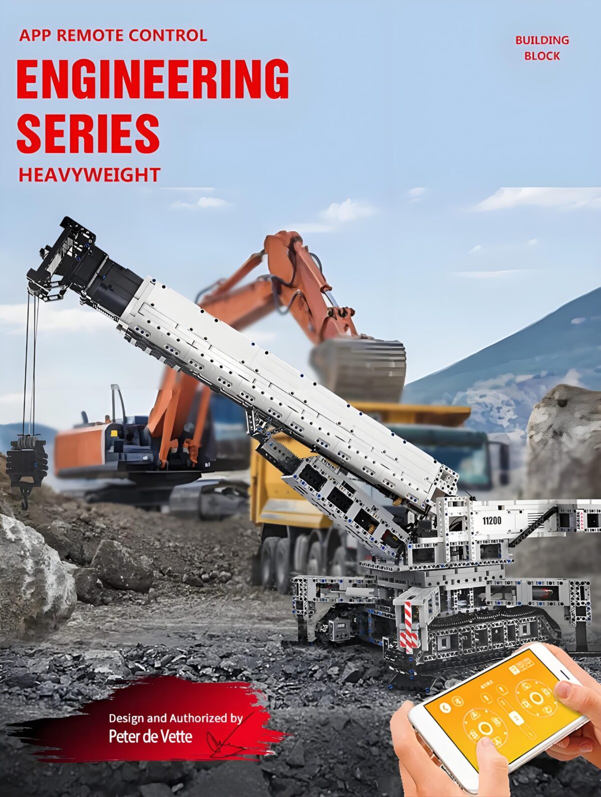 MK17002 The Crawler Crane 11200  4000PCS - Image 2