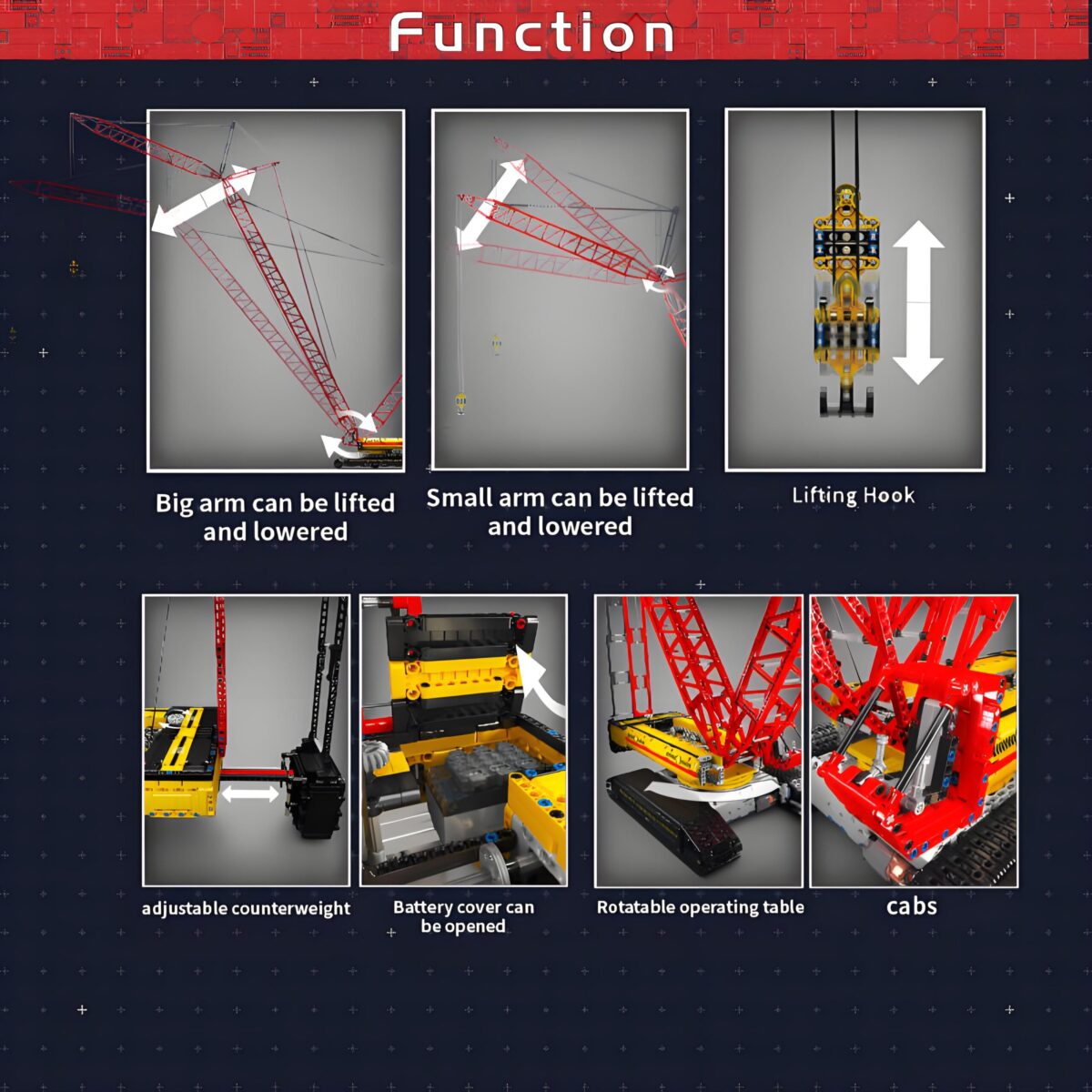 MK17015 The Crawler Crane Liebherr LR13000  4318PCS - Image 5