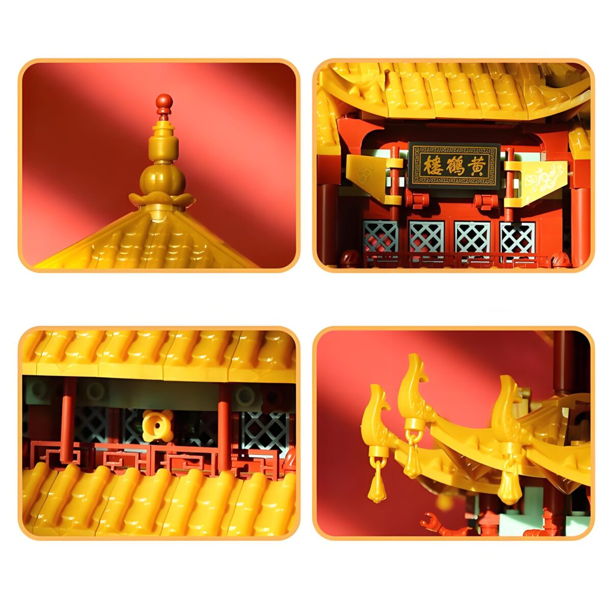 WG6214 The Yellow Crane Tower Minibrick 2912PCS - Image 3
