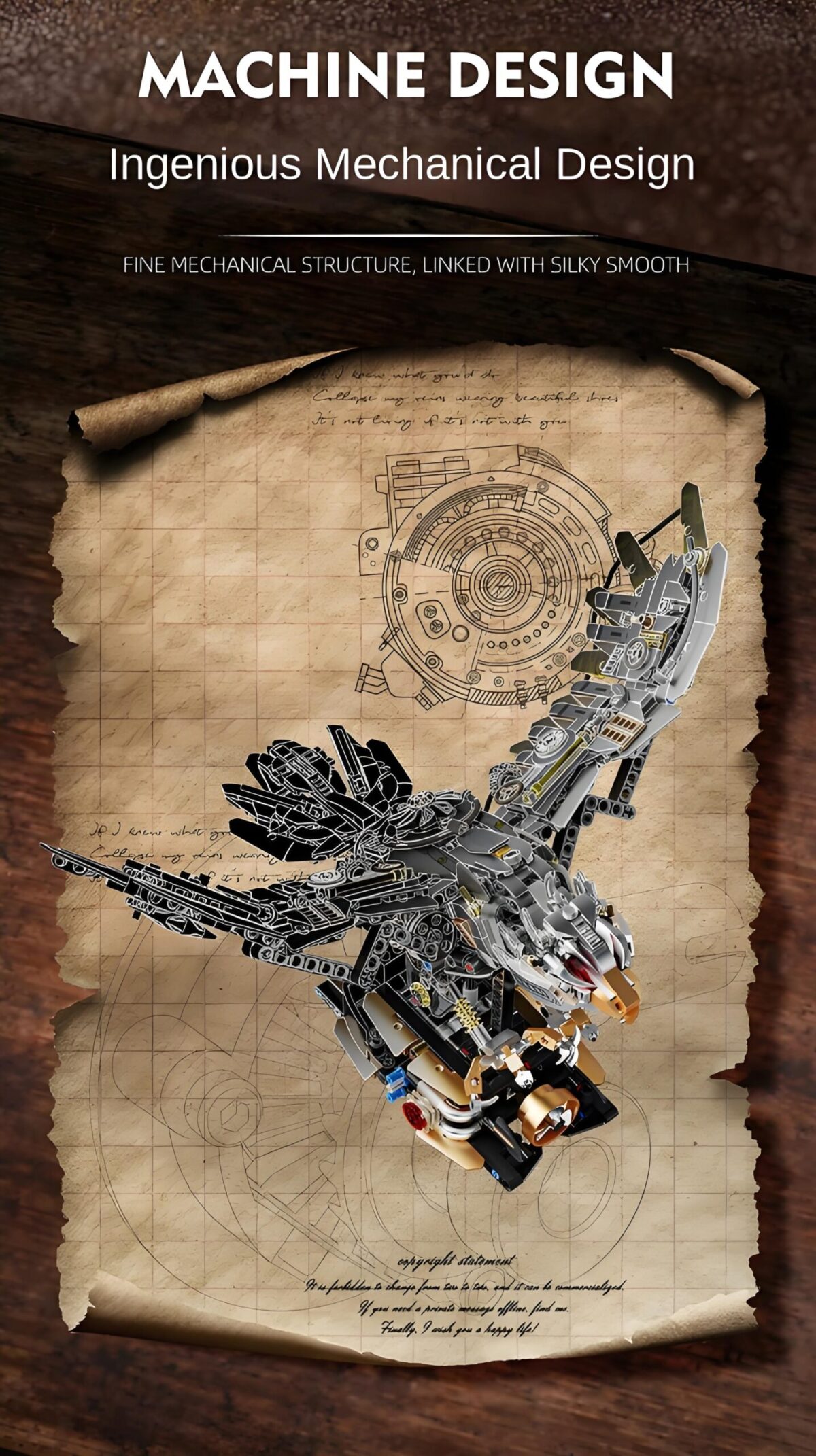 MJ 13084 The Mechanical goshawk  1168PCS - Image 6