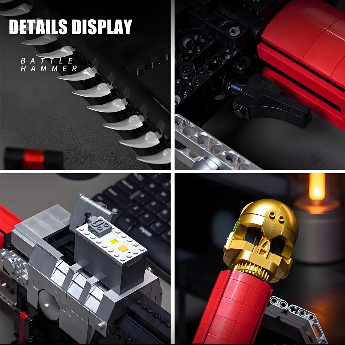 JD028 The Warhammer 40k Chainsword  1818PCS - Image 4