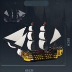 DK 6005 The Endeavor Ship  2475PCS - Image 5