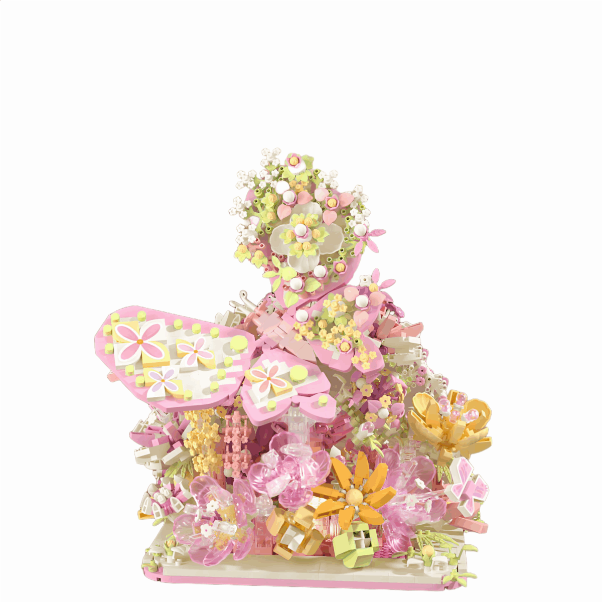 MY97152  The Floral Biomimicry: Butterflies Dancing Among Flowers  2166PCS - Image 1
