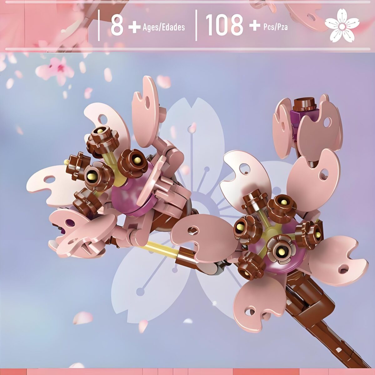 MK24011  The Flower World:Cherry Blossoms   108PCS - Image 3