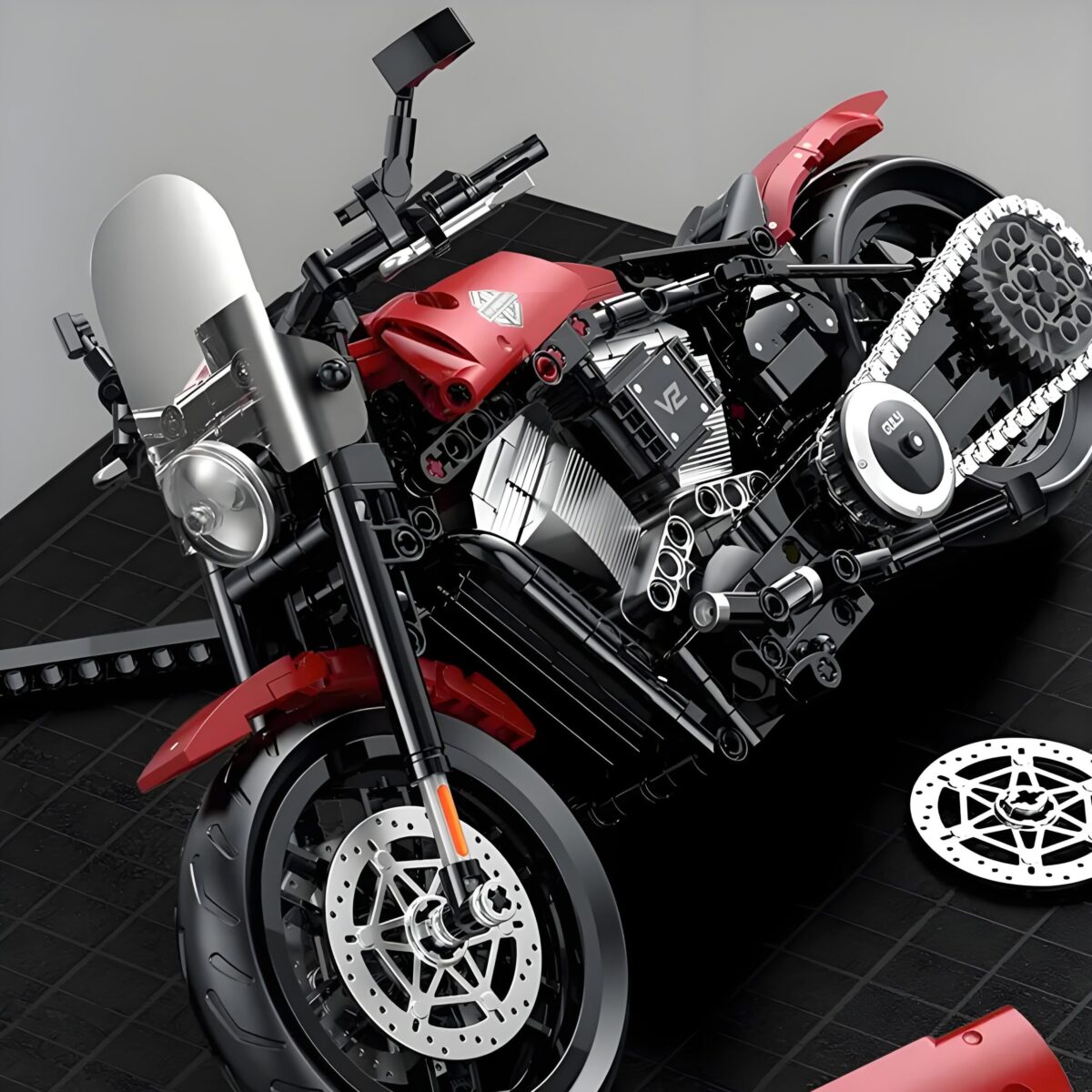 SG60534 1:8 The Softail Commander 542PCS - Image 4