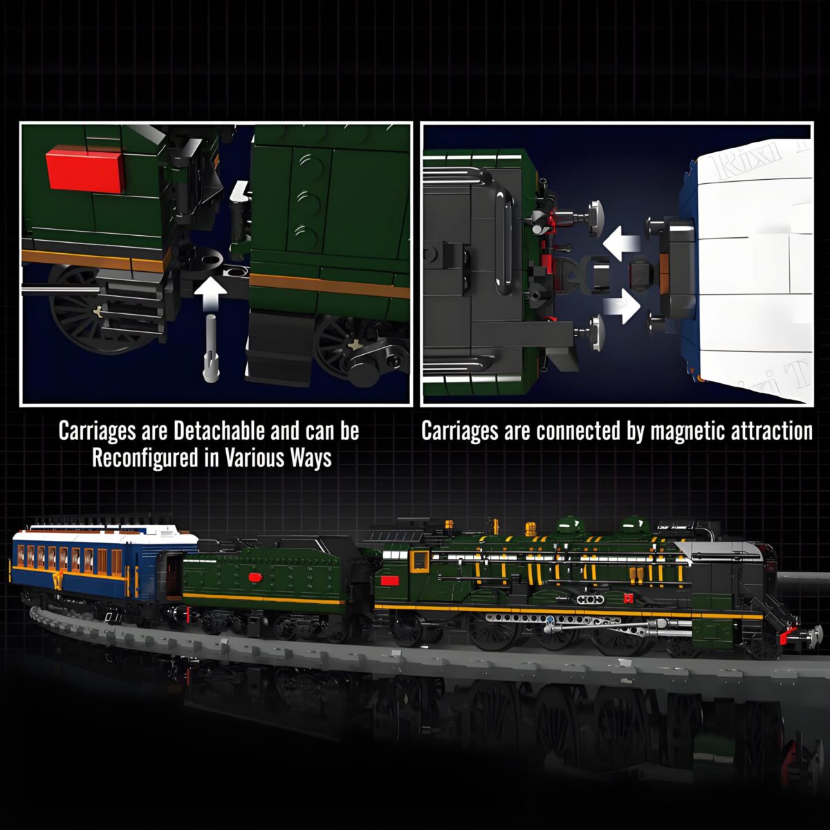 Mould King MK12025 The Orient Express-French Railways SNCF 231 Steam Locomotive 3898PCS - Image 5