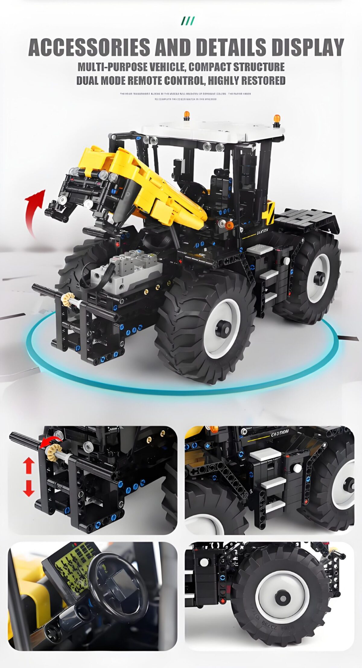 Mould King MK17019 The Tractor Fastrac 4000er series  2596PCS - Image 6