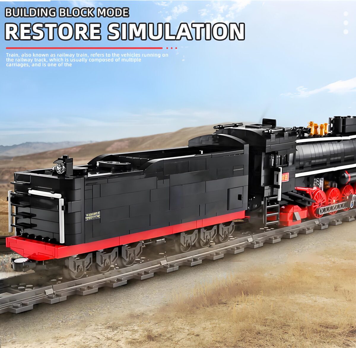 Mould King MK12003 The QJ Steam Locomotive  1552PCS - Image 5