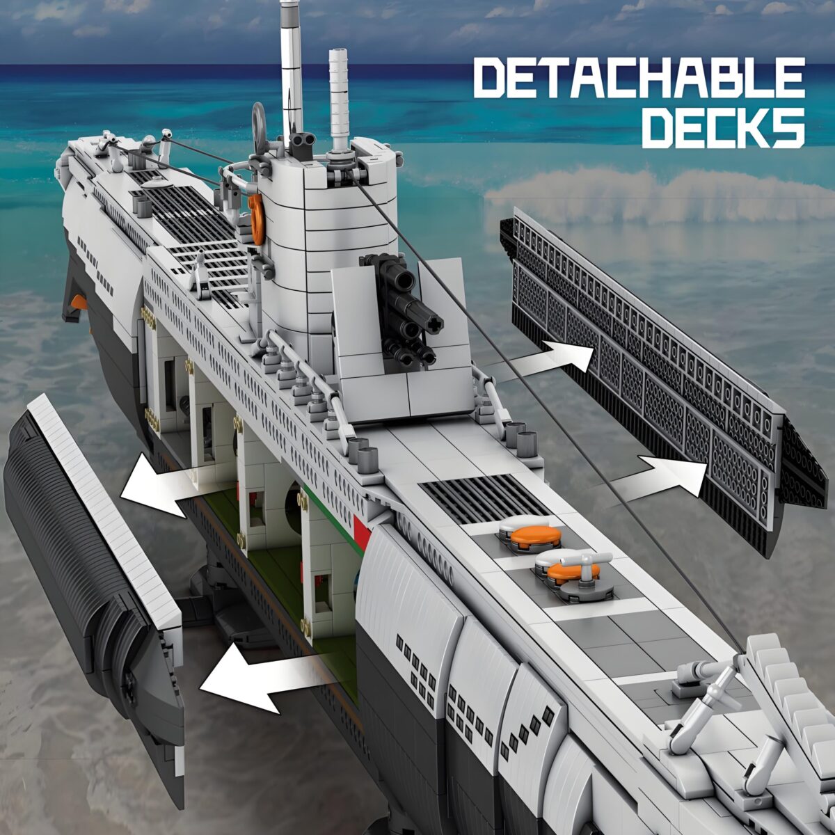 REO 33050  The Undersea Boat Next-Generation Strategic U-Type Submarine  3987PCS - Image 5