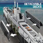 REO 33050  The Undersea Boat Next-Generation Strategic U-Type Submarine  3987PCS - Image 5