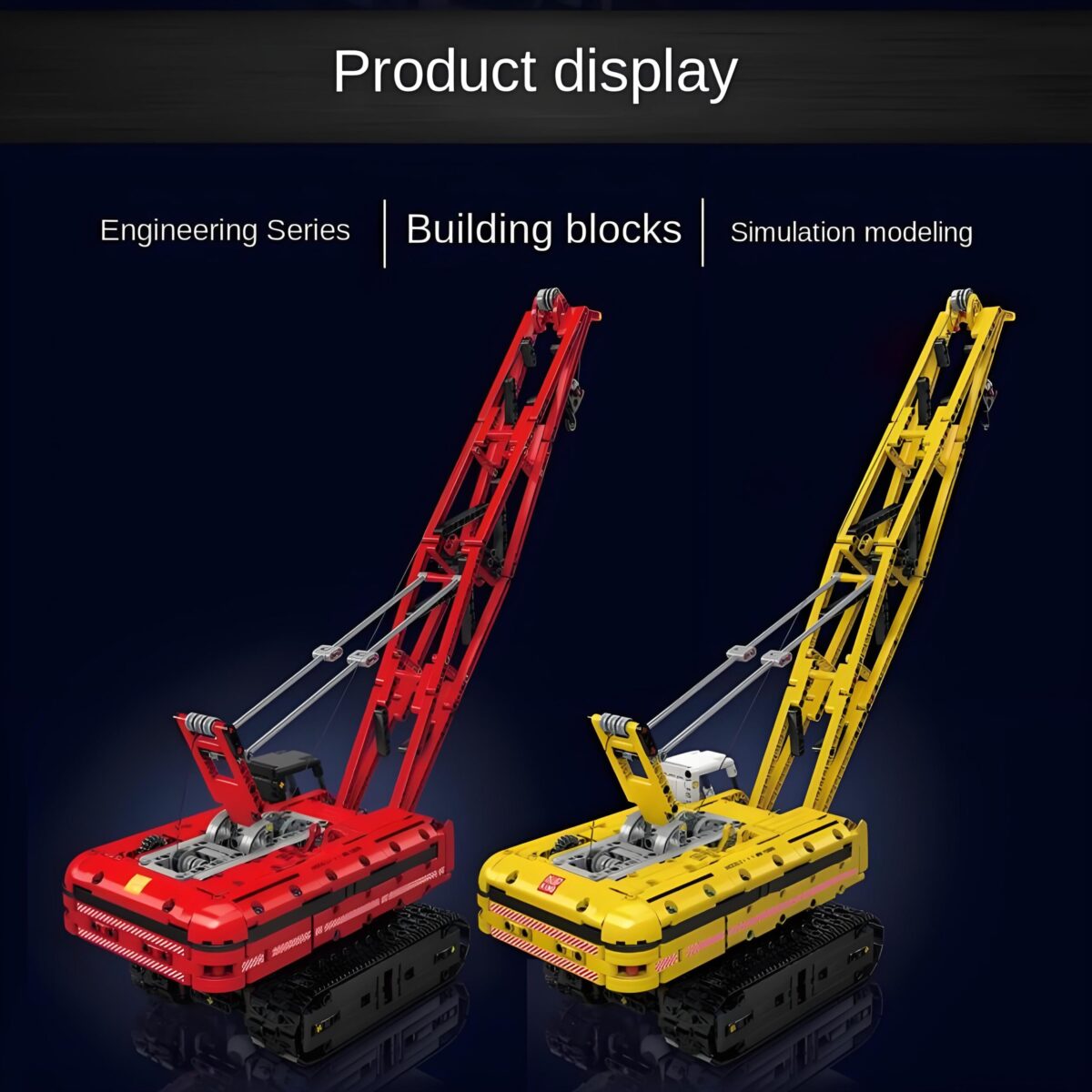 MK15069 The MK Crawler Crane In Yellow 1292PCS - Image 4