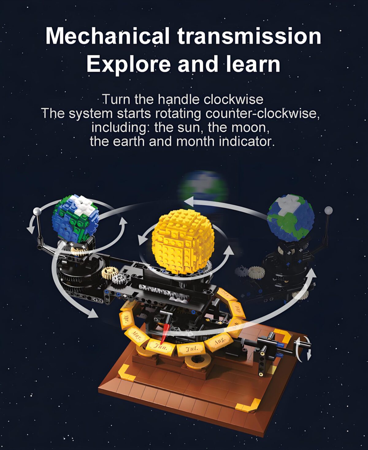 CADA C71004 The Earth Moon and Sun Orrery  865PCS - Image 6
