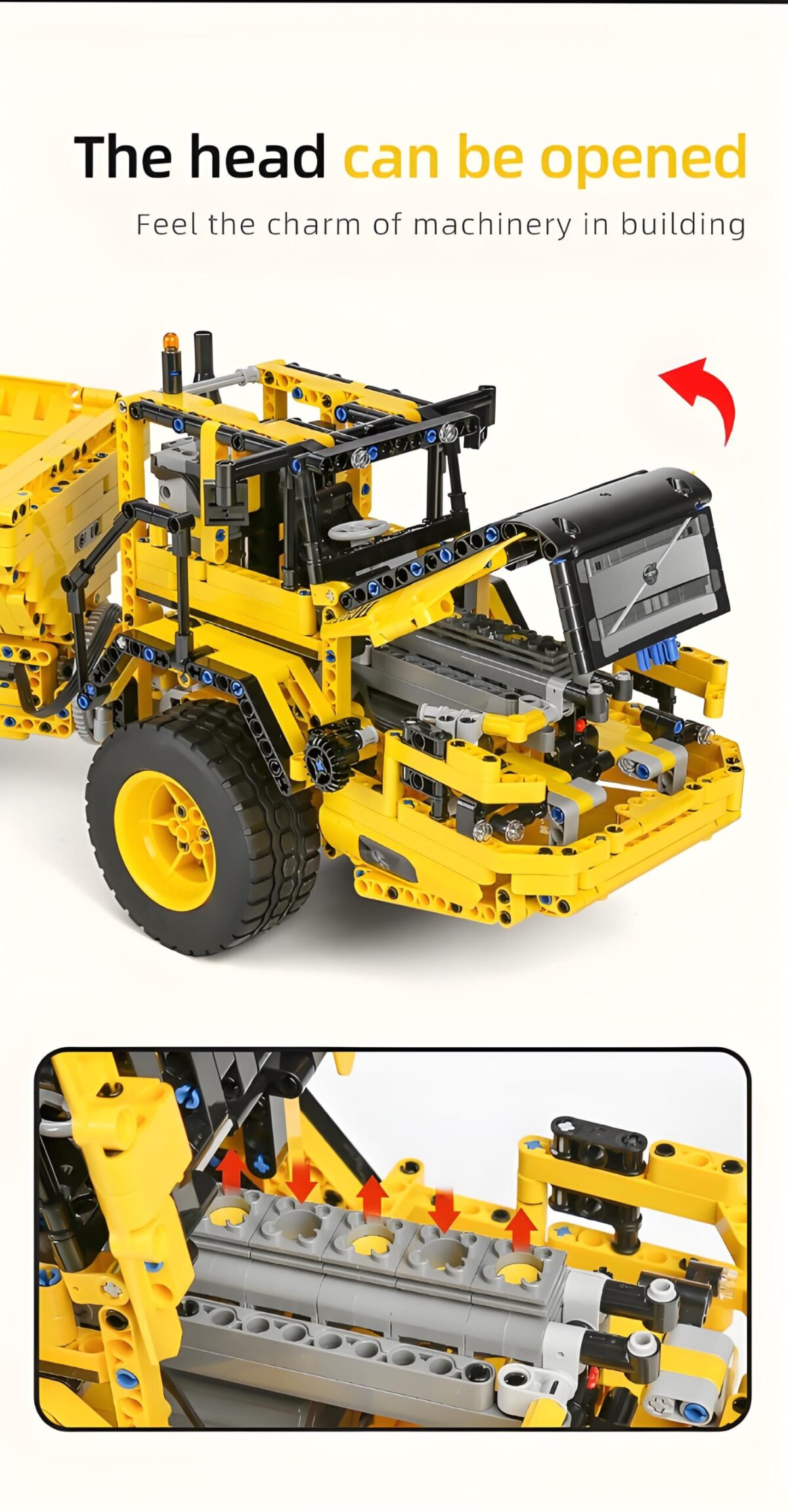MK17010 The RC Engineering Series Dump Truck  1888PCS - Image 5