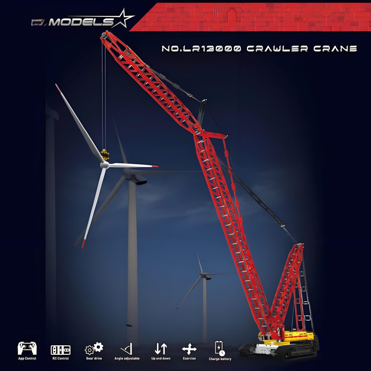 MK17015 The Crawler Crane Liebherr LR13000  4318PCS - Image 2