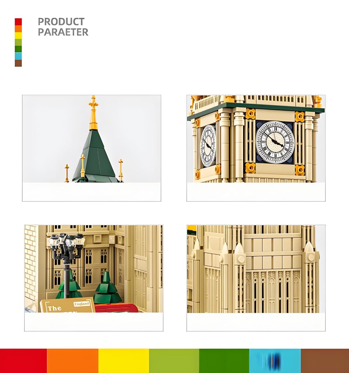 WG5216 The Big Ben Of London Minibrick 1642PCS - Image 3