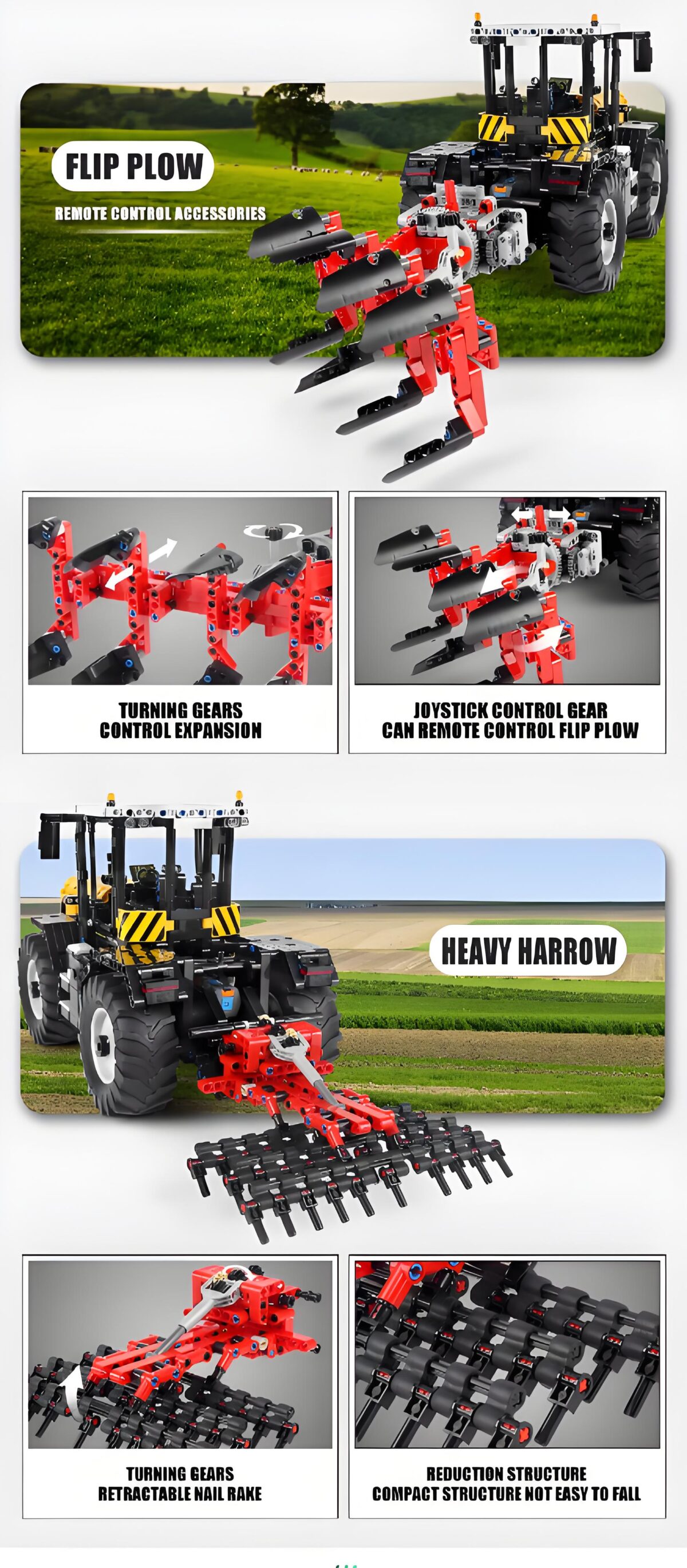 Mould King MK17019 The Tractor Fastrac 4000er series  2596PCS - Image 7
