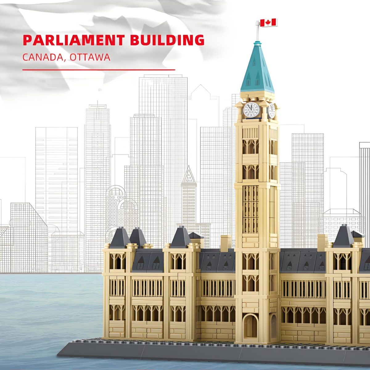 WG4221 The Parliament Building Minibrick 608PCS - Image 2