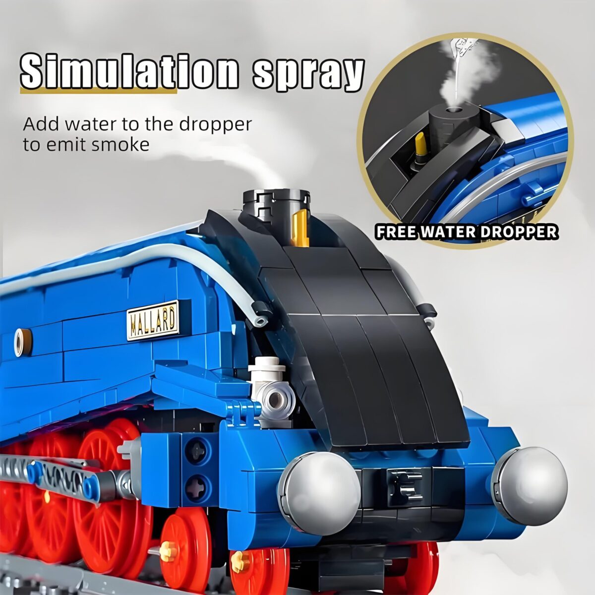 Mould King MK12006 The RC Class A4 Pacifics Mallard  2139PCS - Image 5